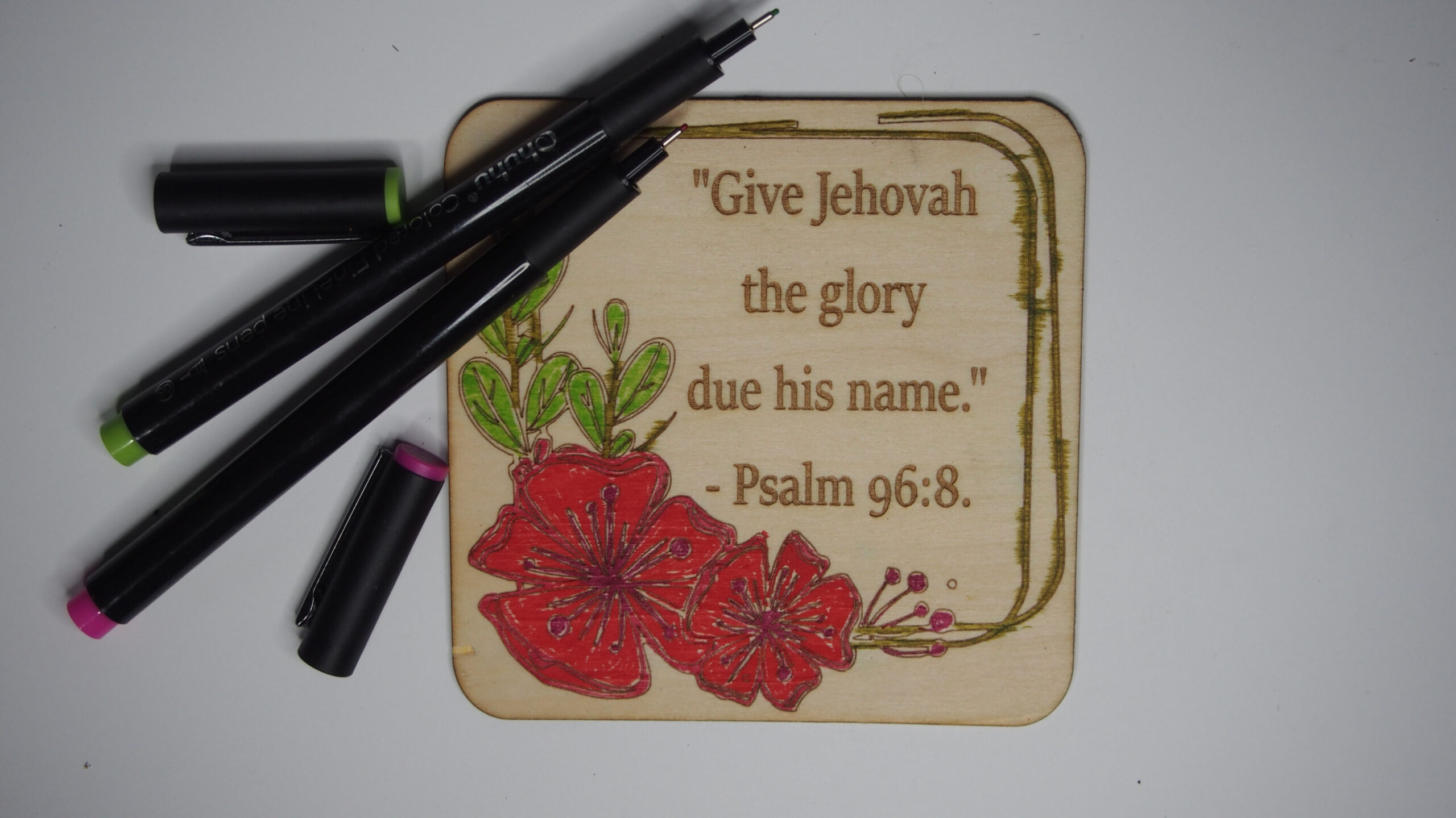 Year Txt Wood Fridge Magnet